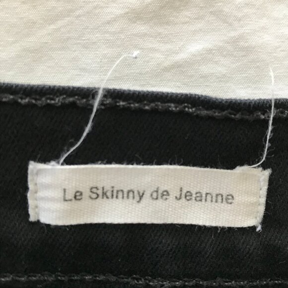 Frame Le Skinny De Jeanne Jeans Women 27 Black Mid Rise Stretch Preppy Sculpting - Picture 5 of 14